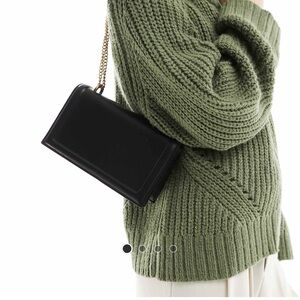 Zara Black Crossbody Bag Modern Minimalist Design